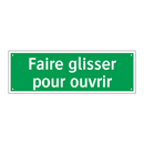 Faire glisser pour ouvrir