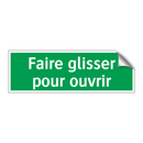 Faire glisser pour ouvrir