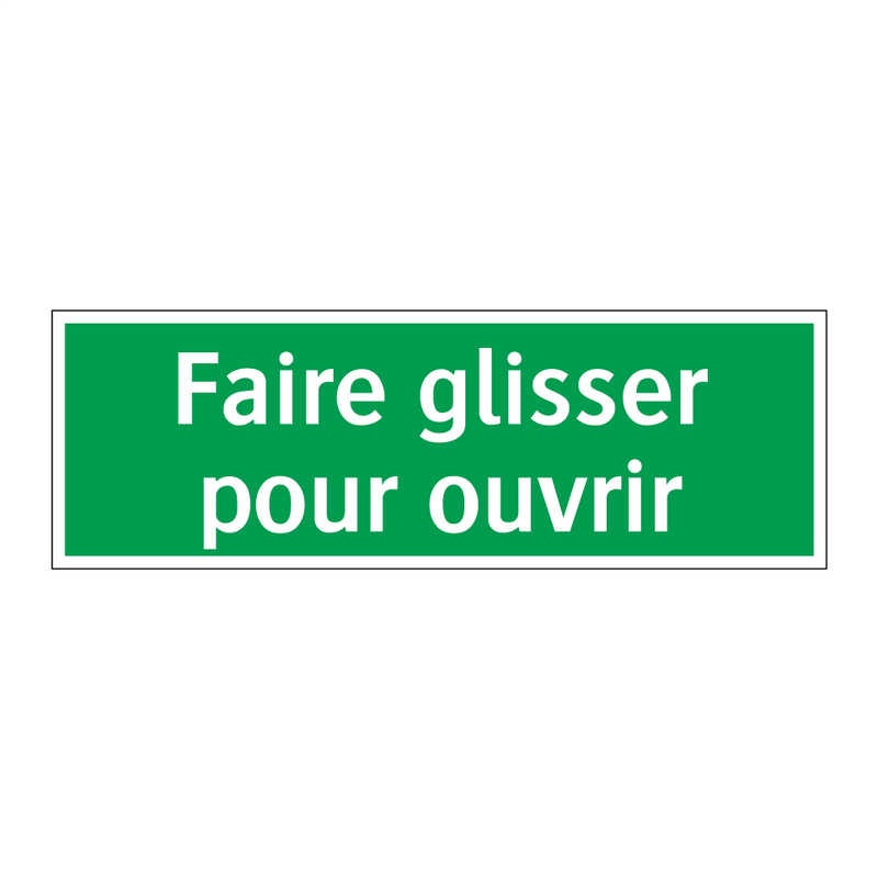 Faire glisser pour ouvrir