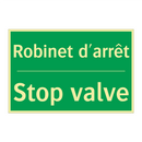Robinet d'arrêt - Stop valve