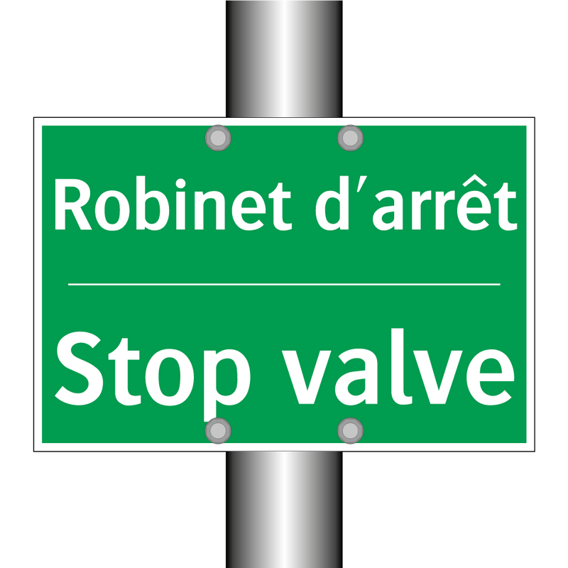 Robinet d'arrêt - Stop valve