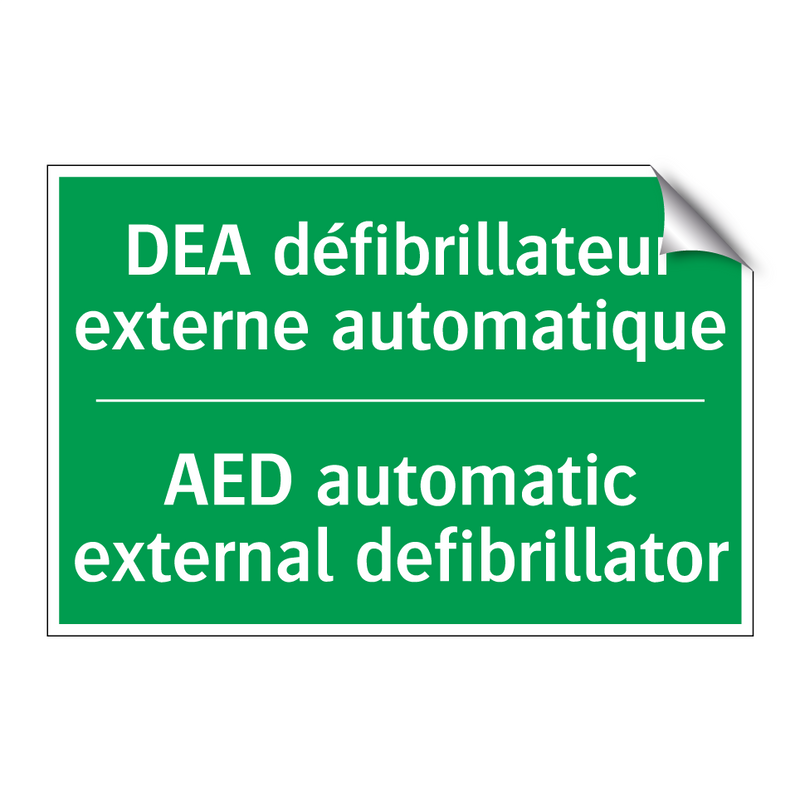 DEA défibrillateur externe automatique /.../ - AED automatic external defibrillator /.../