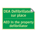 DEA Défibrillateur sur place - AED In the property defibrillator /.../
