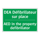 DEA Défibrillateur sur place - AED In the property defibrillator /.../