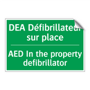 DEA Défibrillateur sur place - AED In the property defibrillator /.../