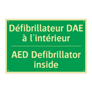Défibrillateur DAE à l'intérieur /.../ - AED Defibrillator inside