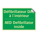 Défibrillateur DAE à l'intérieur /.../ - AED Defibrillator inside