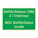 Défibrillateur DAE à l'intérieur /.../ - AED Defibrillator inside