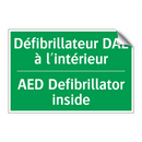 Défibrillateur DAE à l'intérieur /.../ - AED Defibrillator inside