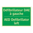 Défibrillateur DAE à gauche - AED Defibrillator left