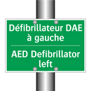 Défibrillateur DAE à gauche - AED Defibrillator left