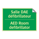 Salle DAE défibrillateur - AED Room defibrillator