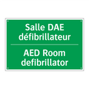 Salle DAE défibrillateur - AED Room defibrillator
