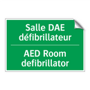 Salle DAE défibrillateur - AED Room defibrillator