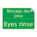 Rinçage des yeux - Eyes rinse