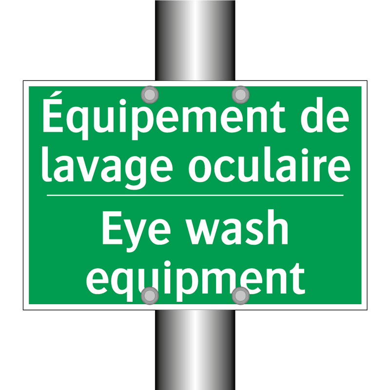 Équipement de lavage oculaire - Eye wash equipment