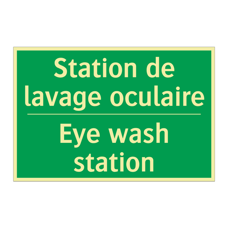 Station de lavage oculaire - Eye wash station