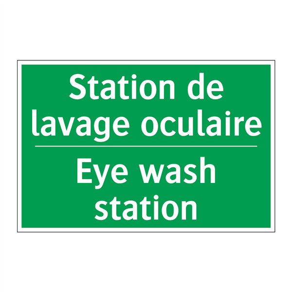Station de lavage oculaire - Eye wash station