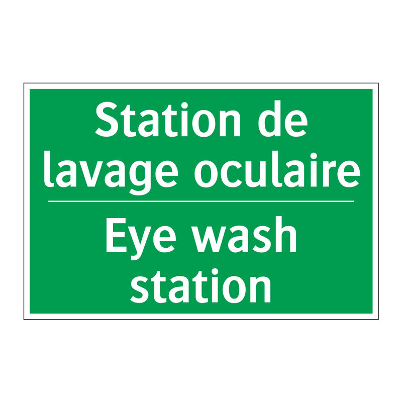 Station de lavage oculaire - Eye wash station