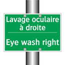 Lavage oculaire à droite - Eye wash right