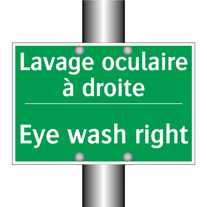 Lavage oculaire à droite - Eye wash right