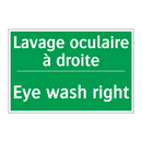 Lavage oculaire à droite - Eye wash right