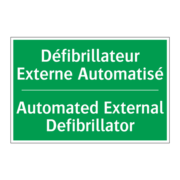 Défibrillateur Externe Automatisé /.../ - Automated External Defibrillator /.../