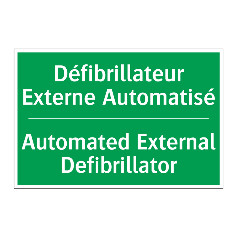 Défibrillateur Externe Automatisé /.../ - Automated External Defibrillator /.../