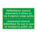Défibrillateur externe automatisé /.../ - Automated external defibrillator /.../
