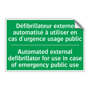 Défibrillateur externe automatisé /.../ - Automated external defibrillator /.../