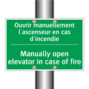 Ouvrir manuellement l'ascenseur /.../ - Manually open elevator in case /.../