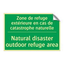 Zone de refuge extérieure en cas /.../ - Natural disaster outdoor refuge /.../