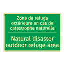 Zone de refuge extérieure en cas /.../ - Natural disaster outdoor refuge /.../