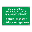 Zone de refuge extérieure en cas /.../ - Natural disaster outdoor refuge /.../