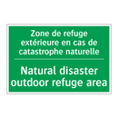 Zone de refuge extérieure en cas /.../ - Natural disaster outdoor refuge /.../