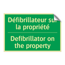 Défibrillateur sur la propriété /.../ - Defibrillator on the property