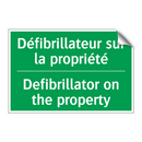 Défibrillateur sur la propriété /.../ - Defibrillator on the property
