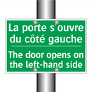 La porte s'ouvre du côté gauche /.../ - The door opens on the left-hand /.../