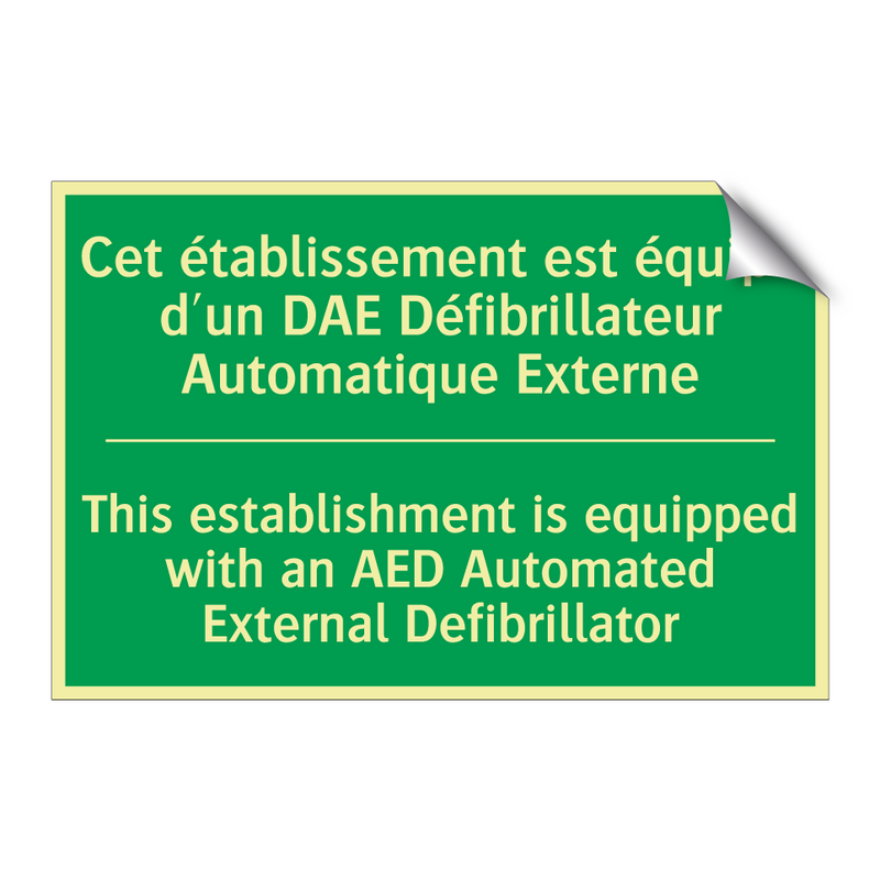 Cet établissement est équipé d'un /.../ - This establishment is equipped /.../