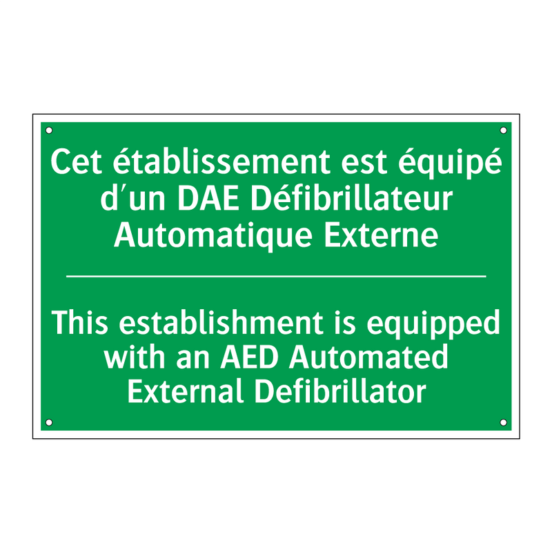 Cet établissement est équipé d'un /.../ - This establishment is equipped /.../