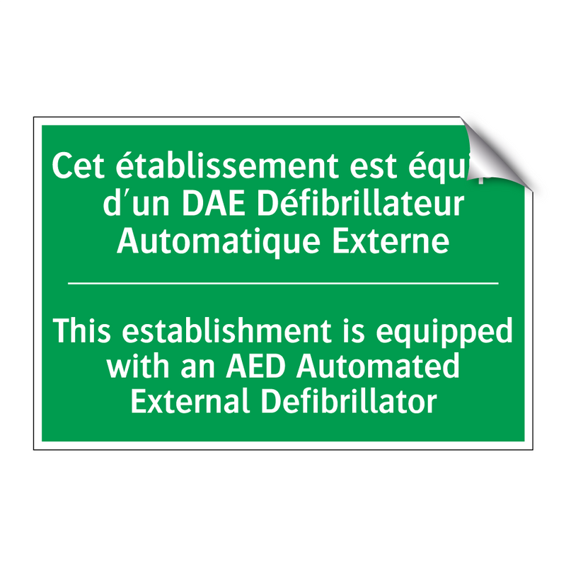 Cet établissement est équipé d'un /.../ - This establishment is equipped /.../
