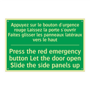 Appuyez sur le bouton d'urgence /.../ - Press the red emergency button /.../
