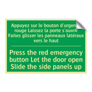 Appuyez sur le bouton d'urgence /.../ - Press the red emergency button /.../