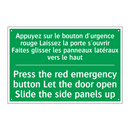Appuyez sur le bouton d'urgence /.../ - Press the red emergency button /.../