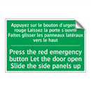 Appuyez sur le bouton d'urgence /.../ - Press the red emergency button /.../