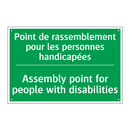 Point de rassemblement pour les /.../ - Assembly point for people with /.../