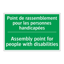 Point de rassemblement pour les /.../ - Assembly point for people with /.../