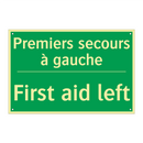 Premiers secours à gauche - First aid left