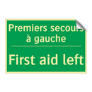 Premiers secours à gauche - First aid left