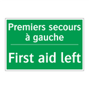 Premiers secours à gauche - First aid left